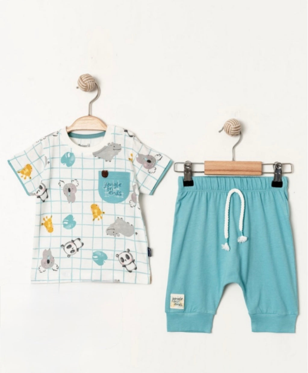 طقم طفل مكون من قطعتين باللون الازرق من Miniworld