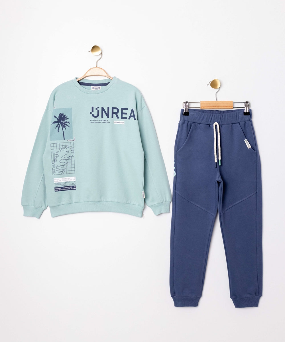 طقم مكون من قطعتين باللون الازرق من Miniworld