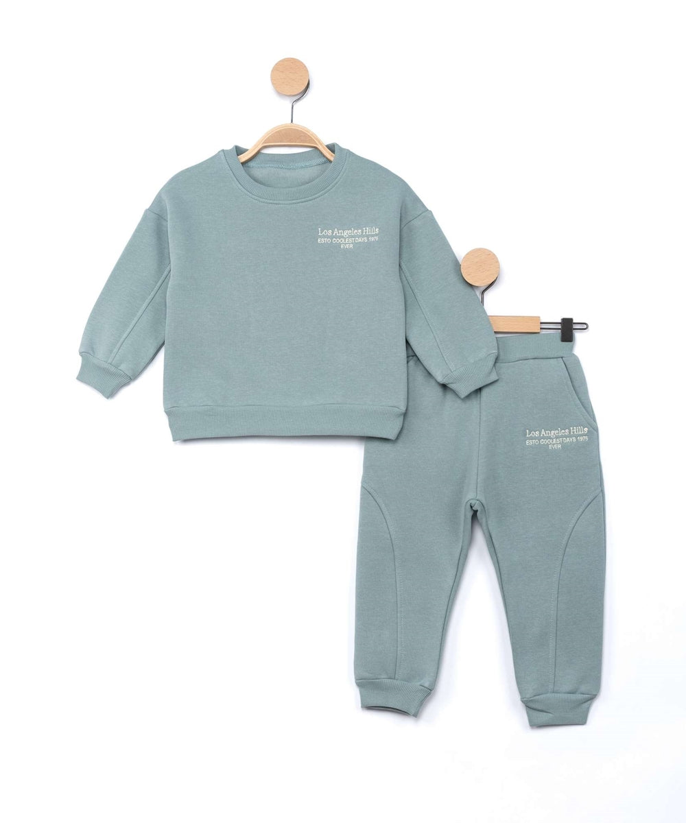 طقم ولد مكون من قطعتين باللون الازرق البحري من Favo Kids